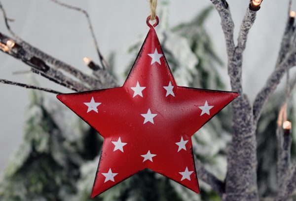Nordic red star decoration