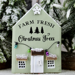 Wooden House Farm Fresh Christmas Trees